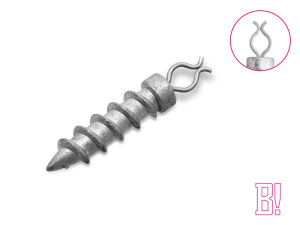 Delphin B! Plomb additionnel à visser / 10pcs 0,5g Silver, Gray, Violet 0,5g