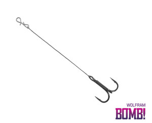 Delphin BOMB! Twisto RIGS Tungstène / 3 pcs #4/8cm Beige, Purple, Gray #4/8cm