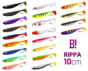 Delphin Leurre souple BOMB! Rippa / 5 pcs 10cm/TIGERA 10cm/TIGERA