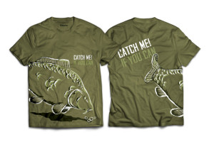 Tee shirt Delphin Catch me! CARPE S Gray, Beige, Silver S