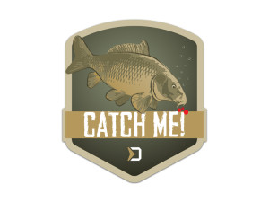 Autocollant Delphin CatchME! CARPE 9x8cm Gray, Lime, Gold, Silver 9x8cm