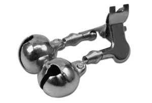 Grelot Delphin, pince à ligne métallique / par 1 16mm Gray, Beige, Silver 16mm