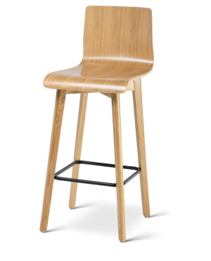 Hokery do kuchni drewniane, wysokość 73cm Luka