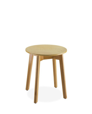 Premium - Taboret do kuchni drewniany dębowy wysokość 49 cm