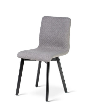 Premium - Krzesło drewniane do jadalni tapicerowane wygodne bukowe Grim Deltachairs