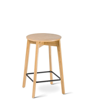 Premium - Taboret hoker krzesło barowe do wyspy drewniane 55, 60 65 73 cm Deltachairs
