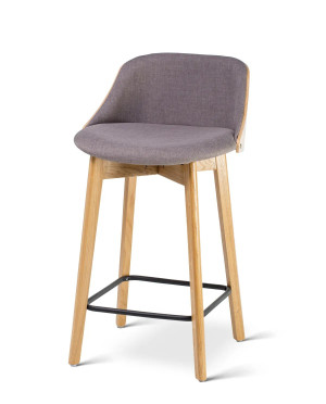 Premium - Hoker eleganckie krzesło fotelowe barowe do blatu wyspy kuchennej Deltachairs