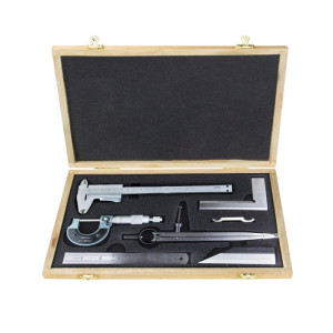 Dema Coffret 6 outils de mesure de précision pied à coulisse micromètre etc