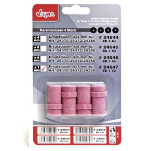 Dema Buses céramiques 7 mm pour cabine de sablage 90-220-340 L 4 pièces