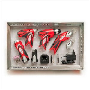 Dema Pack 6 mini machines sans fil LI-ION 3,6V 1000mAh accessoires sac