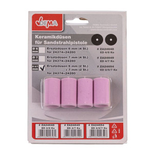 Dema Buses de sablage 2 x 6 mm + 2 x 7 mm pour sableuse D24280 et D24374