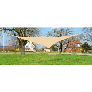 Dema Parasol auvent 5 x 5 BEIGE - Toile d'ombrage - jardin extérieur