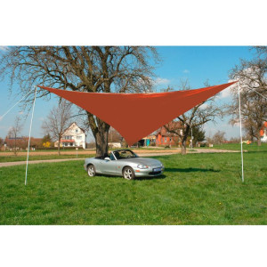 Dema Parasol - Auvent Terracotta 3,6 x 3,6 m - Toile d'ombrage