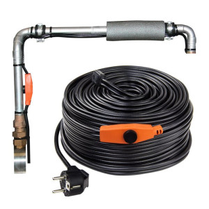 Dema Câble chauffant - 12 m - 192 W - avec thermostat antigel