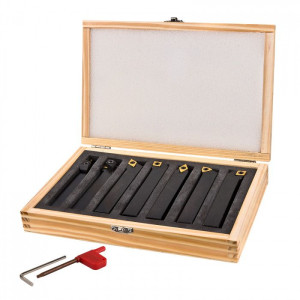 Dema Outils au carbure pour tour à métaux 7 pièces 16 x 16 mm