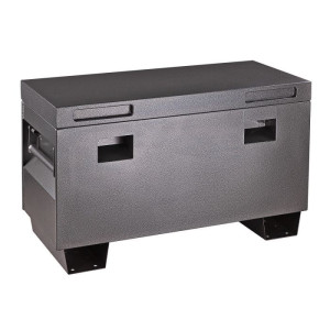 Dema Coffre de chantier verrouillable Grey XL - 91 x 43 x 56 cm - Acier