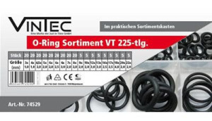 Just In Time Assortiment Joints toriques en coffret 225 pièces - VINTEC
