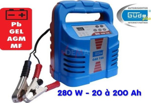 Guede Chargeur de batterie automatique GAB 15A - MODELE D'EXPOSITION