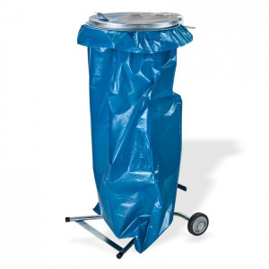 Dema Support de poubelle mobile pour sac jusqu'à 120 L