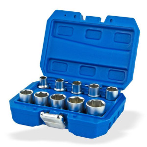 Dema Douilles en pouce chrome vanadium 1/2" - 10 pièces