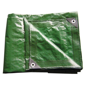 Dema Bâche multifonctions universelle verte 4 x 6 m - 140 g/m²