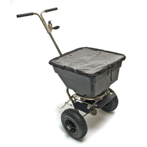 Dema Épandeur de sel / engrais 55 litres / acier inoxydable