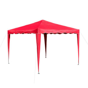Dema Tonnelle pliante/ pavillon pliable 3x3 m - Couleur rouge