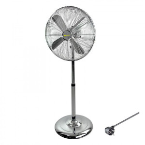 Dema Ventilateur sur pied chromé 55 Watt