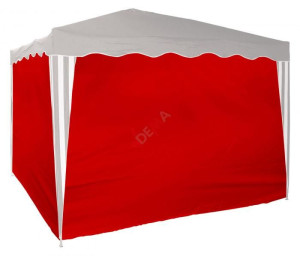 Dema Set de bâches d´habillage pour tonnelle / pavillon rouge D14213
