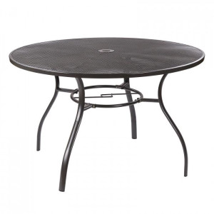 Dema Table ronde en métal maillé "Las Vegas" Ø 120 cm