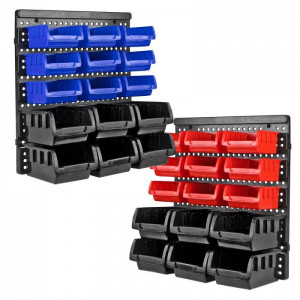 Dema Bacs à bec - Bacs de rangement 30 pièces - avec fixation - KSR30