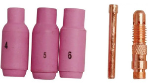 Guede Set de buses et d´embouts 1,6 mm pour la soudure WIG - TIG 5 pièces