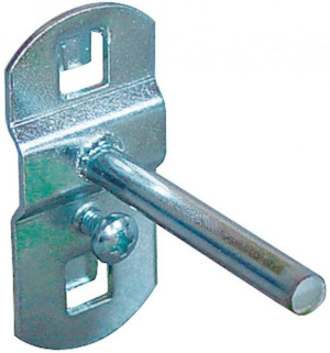Guede Crochet droit pour panneau perforé - 50 mm