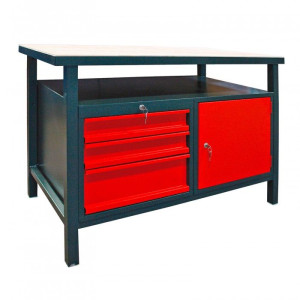 Guede SRO Etabli 120 cm - 3 tiroirs - 1 porte