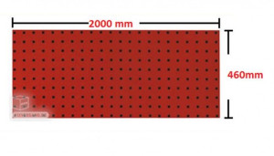 Guede SRO Panneau porte outils 2000 mm rouge