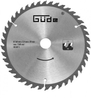 Guede Lame de scie circulaire 24 dents pour G58123 - Carbure Ø 160 mm