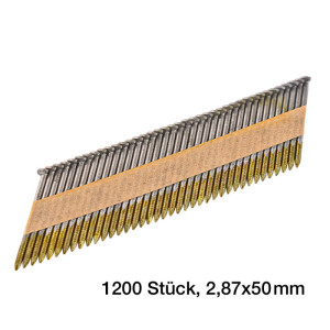 Dema Clous pour cloueuse D18556 - 2,87 x 50 mm - 34°