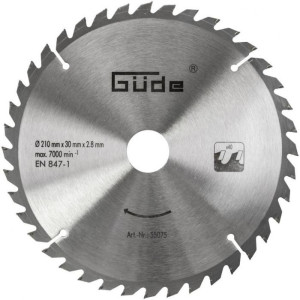 Guede Lame de scie carbure 40 dents - 210 x 30 mm - scie circulaire