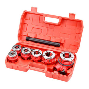 Dema Coffret 9 pc dont 6 filières de plombier HSS