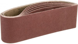 Guede Bandes abrasives 76 x 533 mm G60+80+100 - lot de 6 pour G58146