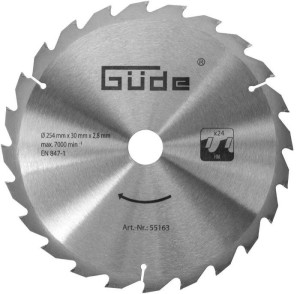 Guede Lame de scie carbure 254 x 30 mm - scies G55258/G55173/G55269/G55605