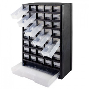 Dema Casier de rangement 41 compartiments PVC