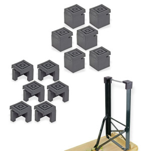 Dema Protections caoutchouc pour pieds de table et banc de brasserie