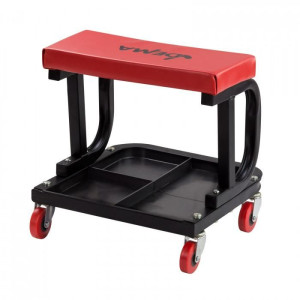 Dema Tabouret d'atelier / Siège mécanicien sur roulettes "Roland" - chariot