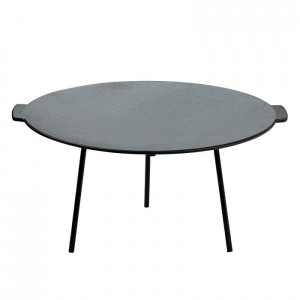 Dema Plaque de cuisson ronde - Plancha en fonte "Toledo" - Barbecue camping