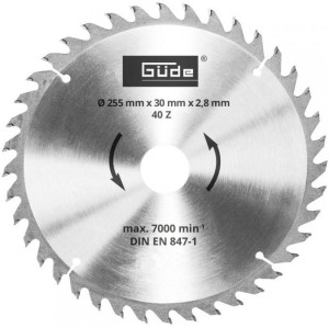 Guede Lame de scie carbure - 255 x 30 mm pour G55258-G55173-G55269-G55262
