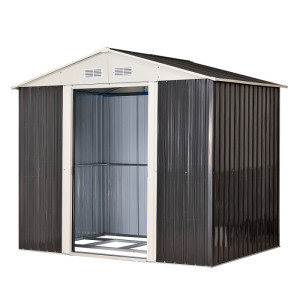 Dema Abri de jardin en métal anthracite "Leeds"