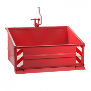 Dema Benne agricole 3 points pour tracteur - 1200 S rouge - Cat. 1 + 2