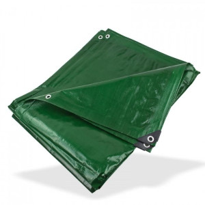 Dema Bâche multifonctions universelle verte 4 x 6 m - 210 g/m²