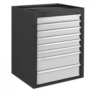 ADB Armoire servante Mammut 8 tiroirs - Gris/Anthracite